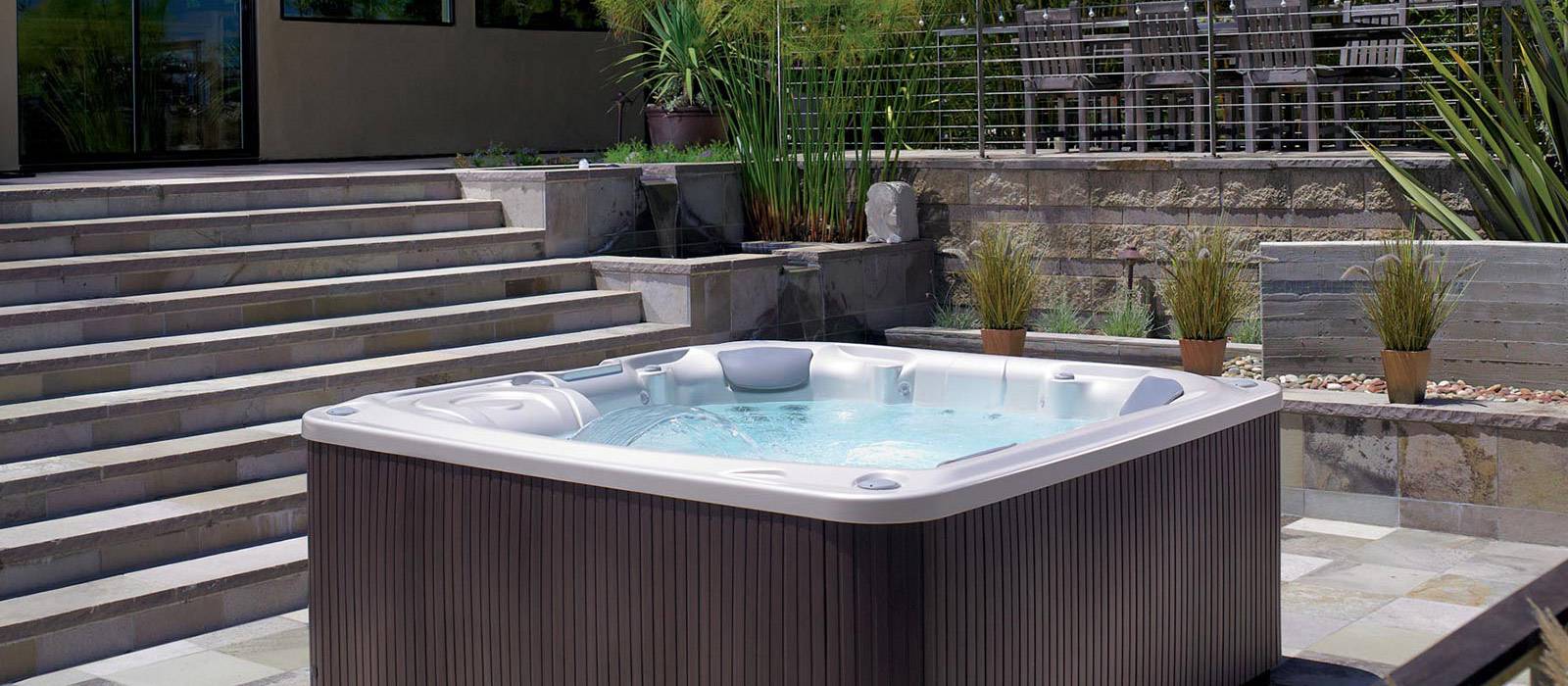 Caring for the Flair hot tub is easy with the optional ACE® saltwater system and EverFresh® water care system. Both systems continuously clean the hot tub with innovative technology. 
