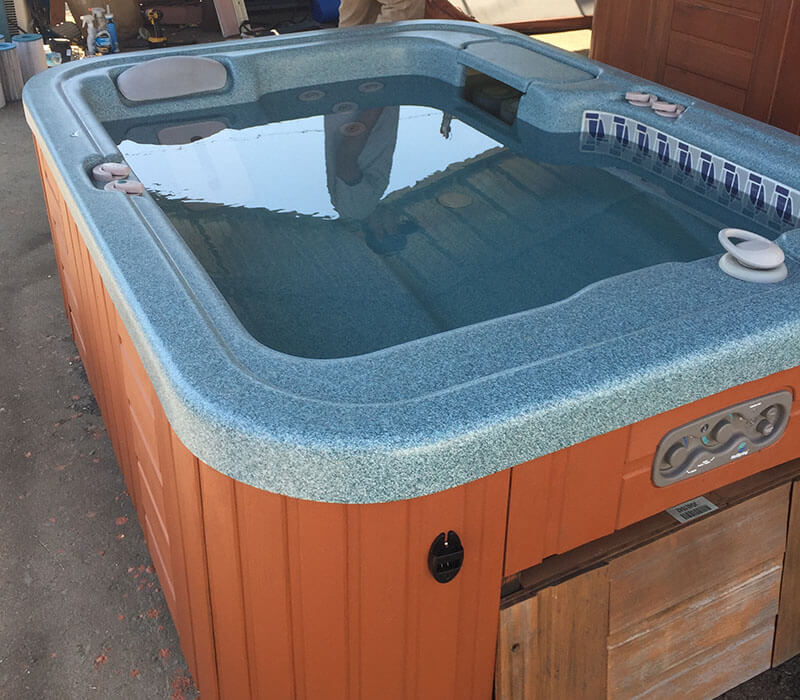 Pre-owned hot tubs at Hot Spring Spas of Redding.